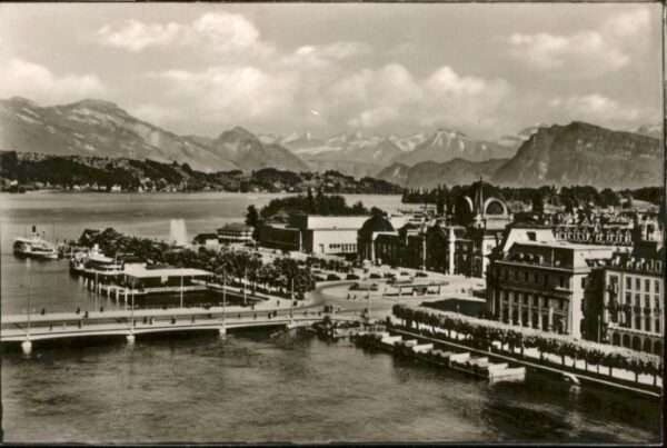 Luzern LU Luzern Seebrücke Bahnhof Kongressgebäud
