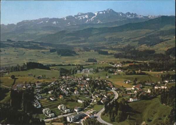 Niederteufen Fliegeraufnahme Säntis