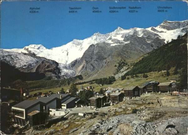 Saas-Fee Feegletscher Alphubel Mischabelgruppe