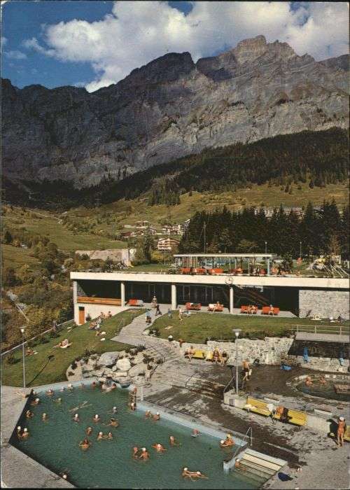 Leukerbad Thermal Freiluftbad Loeche les Bains