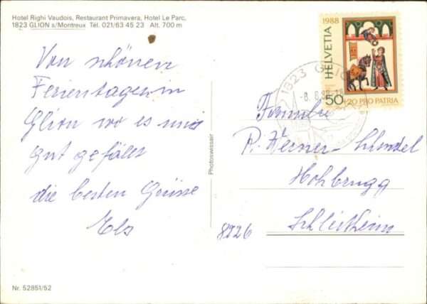 Glion Fliegeraufnahme Hotel Righi Vaudois Res – Bild 2