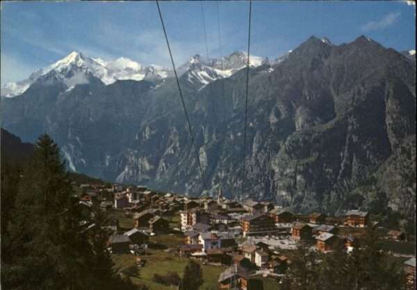 Graechen VS Grächen Seilbahn Weisshorn Bishorn Barr