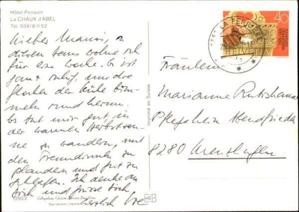 La Chaux d Abel Hotel Pension – Bild 2