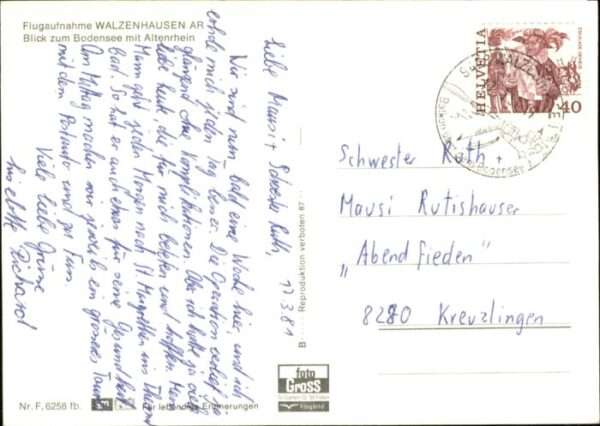 Walzenhausen AR Walzenhausen Fliegeraufnahme Bodensee A – Bild 2
