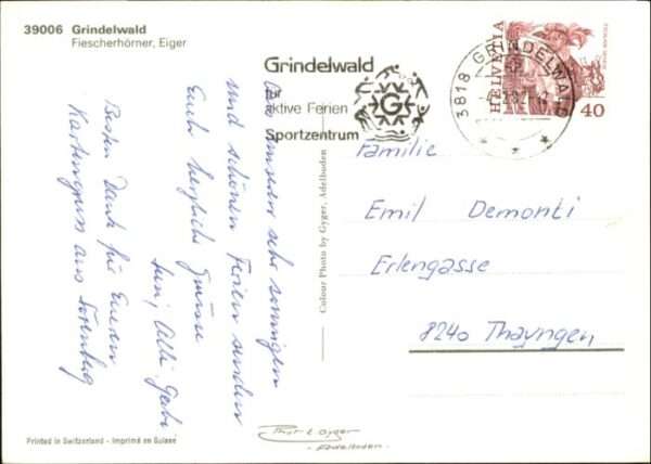 Grindelwald Fiescherhörner Eiger – Bild 2