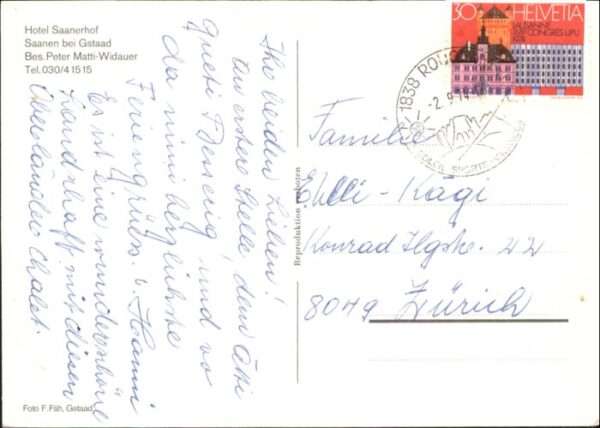 Saanen Hotel Saanerhof – Bild 2