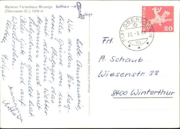 Obersaxen GR Meilener Ferienhaus Mirangia – Bild 2