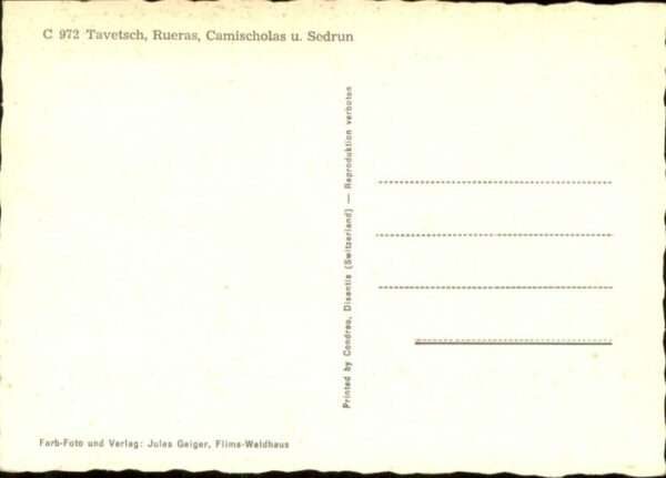 Tavetsch Rueras Camischolas Sedrun – Bild 2