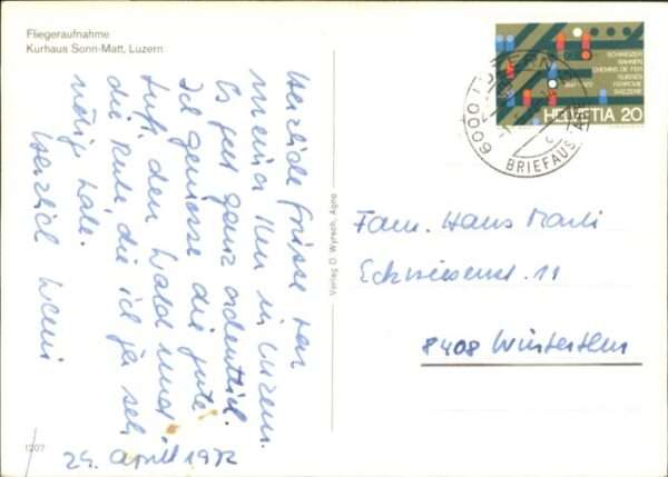 Luzern LU Luzern Fliegeraufnahme Kurhaus Sonn-Mat – Bild 2
