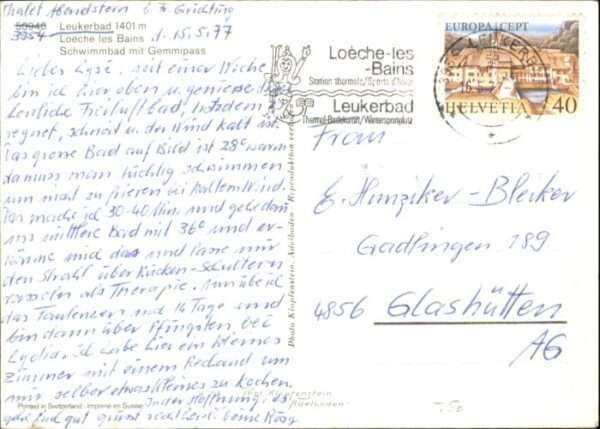 Leukerbad Loeche les Bains Schwimmbad Gemmipass – Bild 2