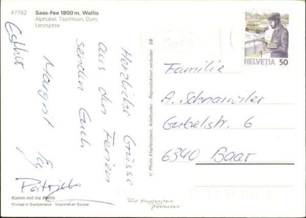 Saas-Fee Alphubel Täschhorn Dom Lenzspitze – Bild 2