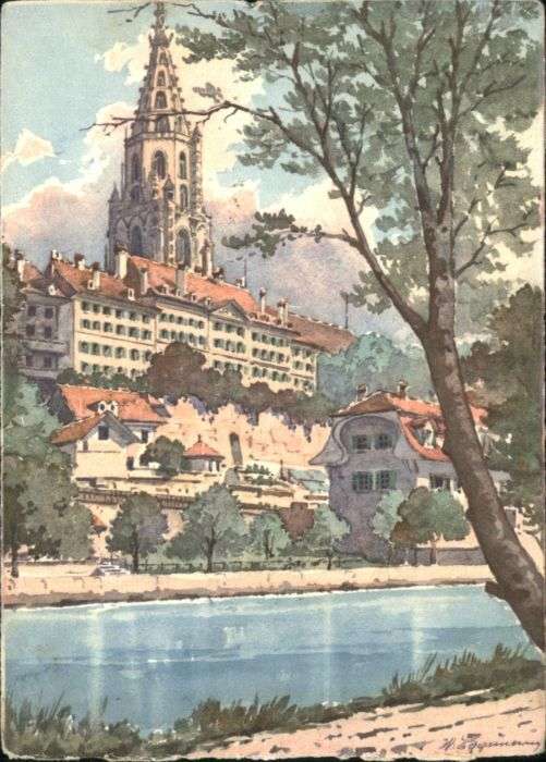 Bern BE Bern Schwellenmätteli Münster Stiftsgeb