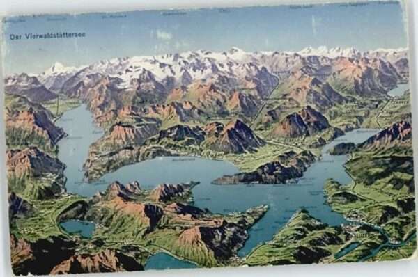 Vitznau Vierwaldstättersee Fliegeraufnahme