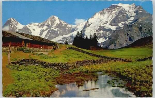 Muerren BE Mürren Eiger Mönch Jungfrau *