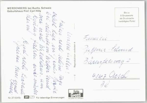 Werdenberg Geburtshaus Carl Hilty – Bild 2