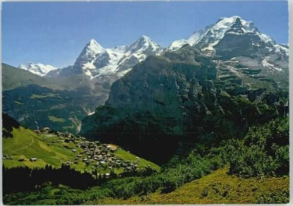 Muerren BE Mürren Eiger Mönch Jungfrau *