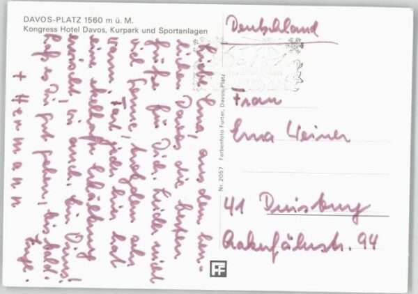Davos GR Davos Fliegeraufnahme – Bild 2