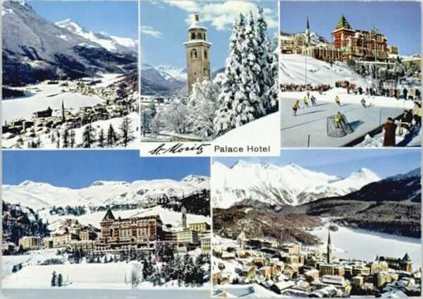 St Moritz GR St Moritz Piz Corvatsch Schiefer Turm P