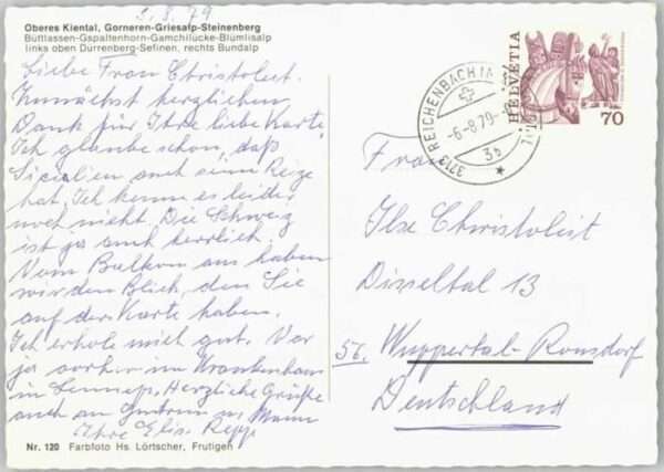 Reichenbach Kandertal BE Reichenbach Kandertal [Stempelabschalg] – Bild 2