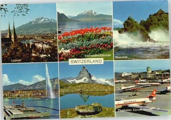 Luzern LU Luzern Rheifall Genf Matterhorn Flughaf