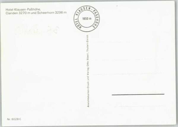 Klausen UR Klausen Passhöhe – Bild 2