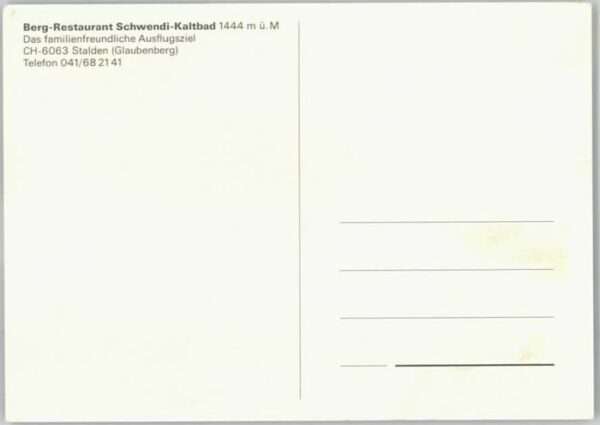 Stalden OW Restaurant Schwendi Kaltbad – Bild 2