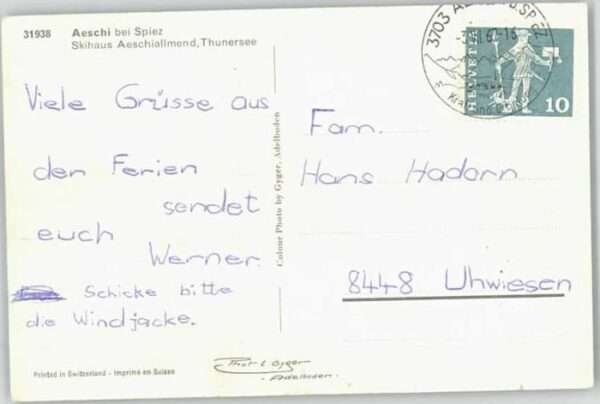 Aeschi Spiez Skihaus Aeschiallmend Thunersee – Bild 2