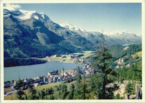 St Moritz GR St Moritz Piz Rosatsch Piz Corvatsch
