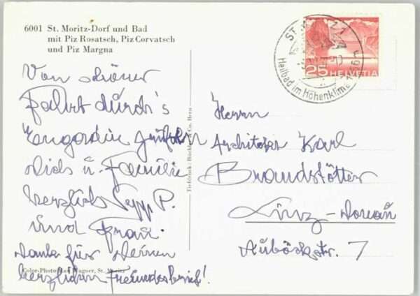 St Moritz GR St Moritz Piz Rosatsch Piz Corvatsch – Bild 2
