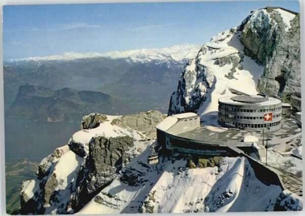 Pilatus Kulm Hotel Bellevue Fliegeraufnahme