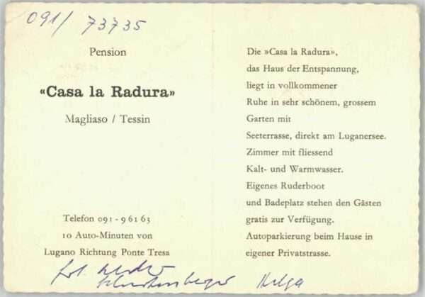 Magliaso Pension Casa la Radura – Bild 2