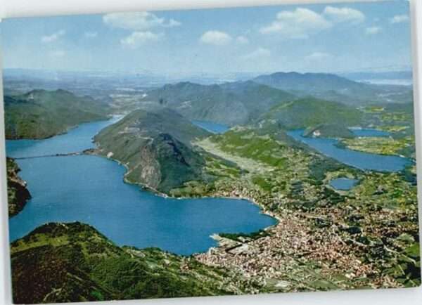 Lugano TI Lugano Fliegeraufnahme