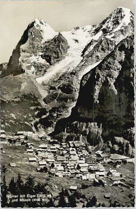 Muerren BE Mürren Eiger Mönch *