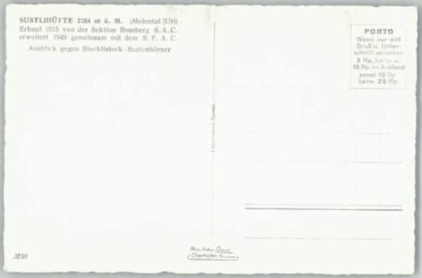 Wassen UR Wassen Sustlihütte – Bild 2
