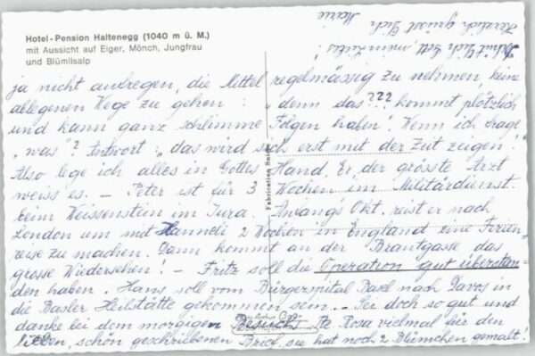Heiligenschwendi Hotel Pension Haltenegg – Bild 2
