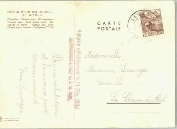 Les Loges Seine-Maritime Les Loges [Stempelabschlag] Hotel Dec T – Bild 2