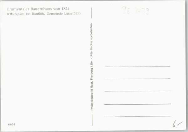 Ranflueh mmentaler Bauernhaus – Bild 2
