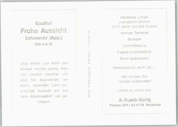 Schwende Gasthof Frohe Aussicht – Bild 2
