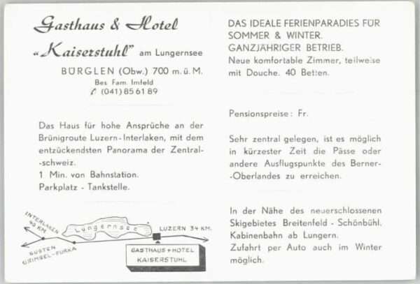 Buerglen OW Bürglen Gasthaus Kaiserstuhl – Bild 2