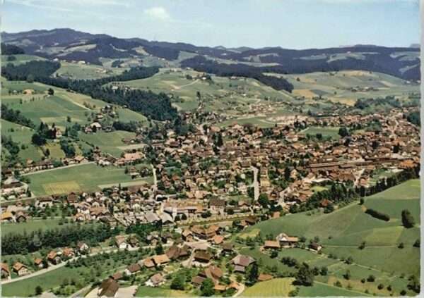 Langnau Emmental Fliegeraufnahme