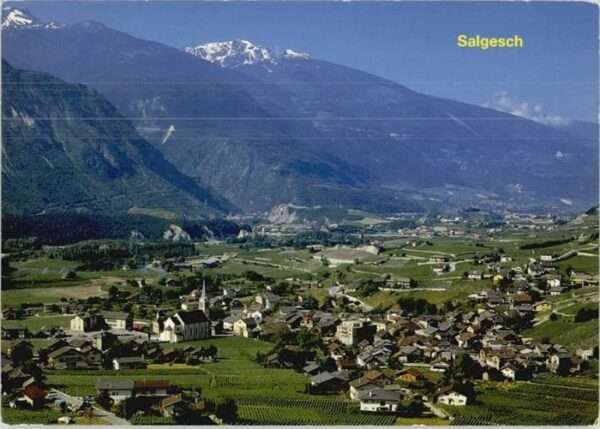 Salgesch Fliegeraufnahme