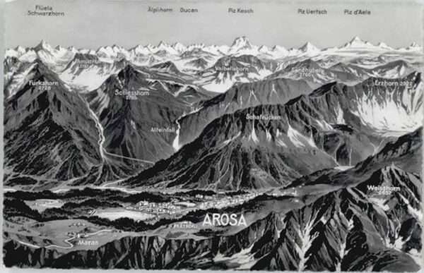 Arosa GR Arosa Fliegeraufnahme