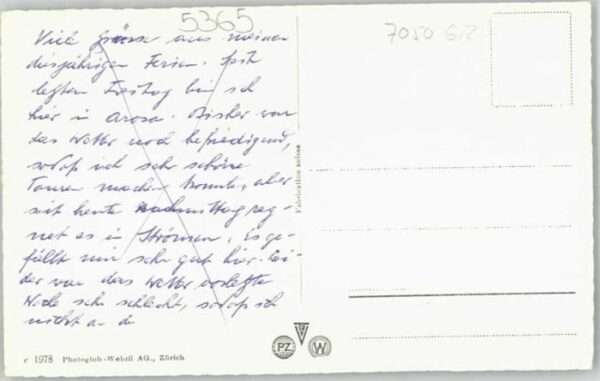 Arosa GR Arosa Fliegeraufnahme – Bild 2
