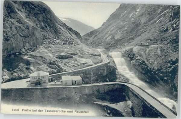 San Gottardo Teufelsbrücke Reussfall