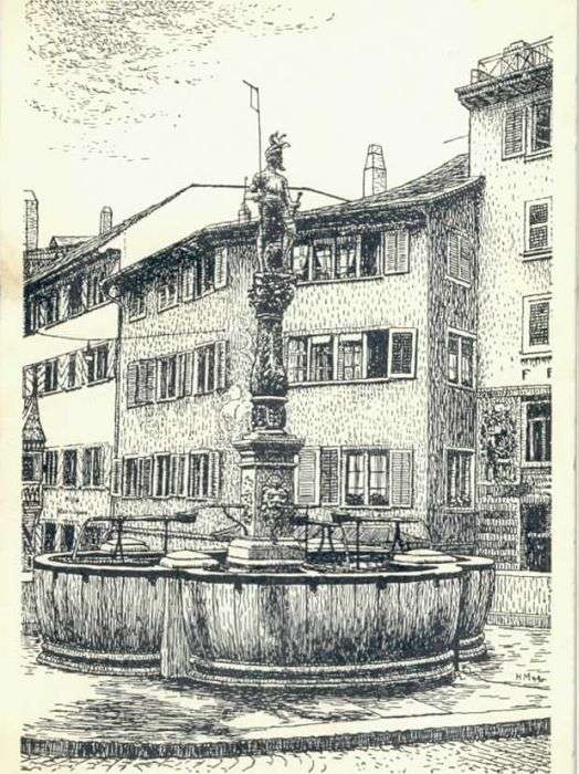 Zuerich ünstlerH. A. Muntwyler x