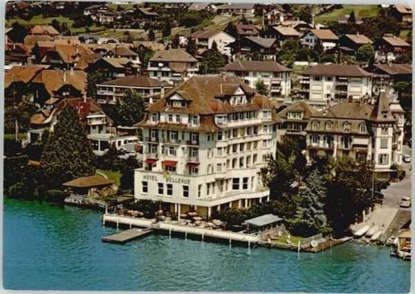 Hilterfingen Thunersee Hotel Bellevue Fliegeraufnahme