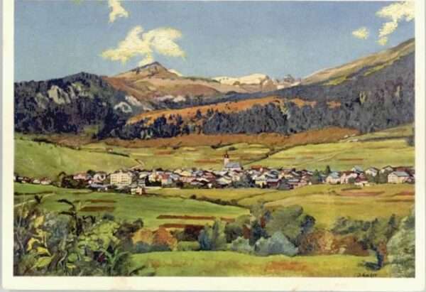 Flims Waldhaus Künstlerkarte