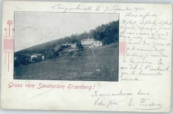 Langenbruck [Handschriftlich] Sanatorium Erzenberg