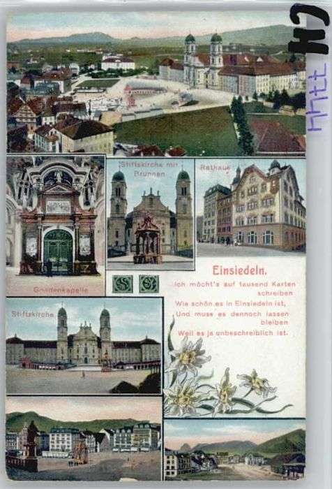 Einsiedeln SZ Einsiedeln Stifts Kirche Gnaden Kapelle