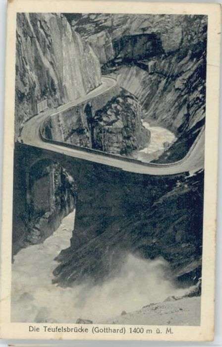 Andermatt [Stempelabschlag] Teufelsbrücke Gotthar